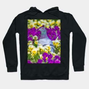 Pigeon and Pansies Hoodie